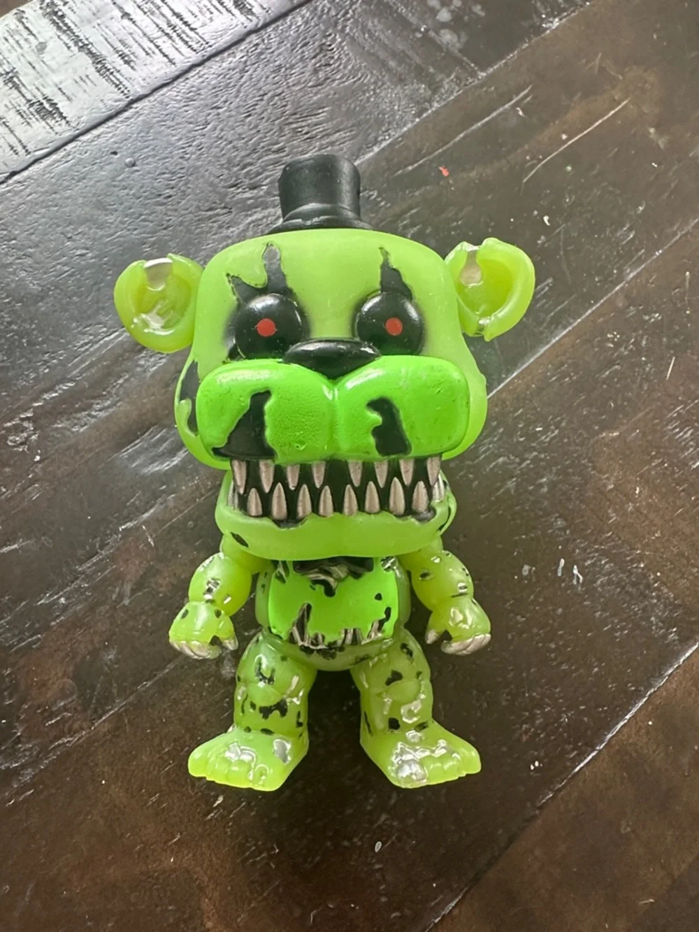 Five Nights at Freddy's Glow-In-The-DarNeon Green Horror Bear Collectible Figure